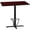 Mahogany, variant on Flash Furniture 30'' x 42'' Rectangular Mahogany Laminate Table Top with 23.5'' x 29.5'' Bar Height Table Base and Foot Ring