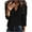 z1-Black, variant on RQYYD Womens V Neck Henley Shirts Long Sleeve Waffle Knit Loose Fitting Warm Tee Tops Pullover Sweaters