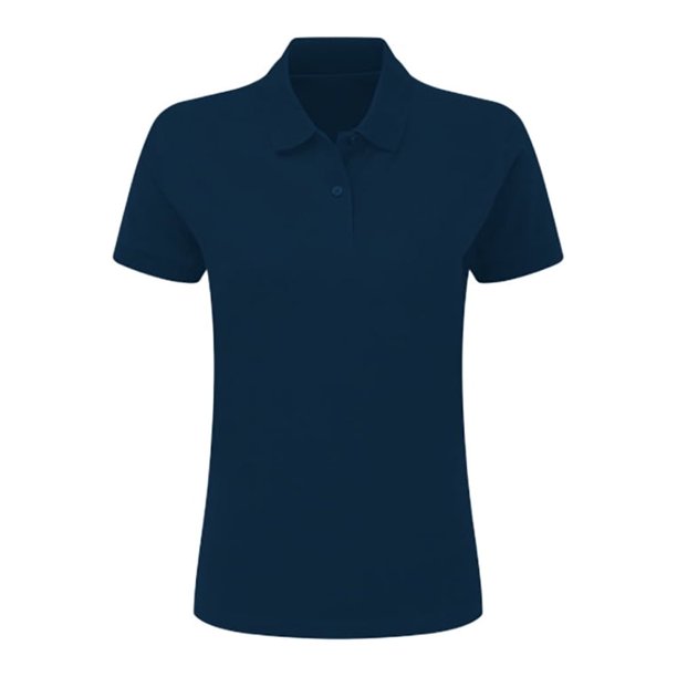 SG- Polo de manga corta de algodón para mujer (Azul real)