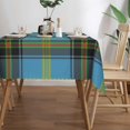 thumbnail image 3 of Rectangle Table Cloth, Old Scotsman Clan Bell Blue Black Tartan Plaid Resistant Washable Tablecloth Decorative Table Cover for Dining, Indoor and Outdoor, 3 of 6
