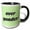 Black/White, variant on 3drose, Image of over Yonder Quote, 11oz Mug