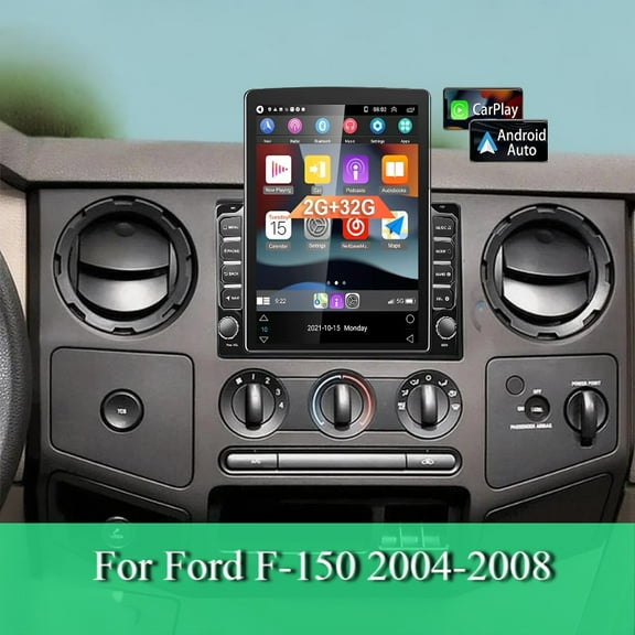 Molaner Car Radio Stereo for Ford F-150 2004-2008 9.7 inch Touch Car Stereo Upgrade Fit for Wireless Carplay Andriod Auto Bluetooth Backup Camera GPS SWC, 2 32G