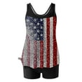 thumbnail image 2 of Wiyuqeen Womens Tankini Bathing Suits USA Independence Day Swimsuits Swim Tank Tops with Boyshorts American Flag Swimwear 2 Piece, 2 of 5