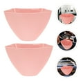 thumbnail image 4 of 2Pack Pink Cylindrical Salon Cart Trash Can for Garbage Collection 13.8x6.5in PP Material, 4 of 9