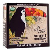 Light Mountain Natural Hair Color and Conditioner Black