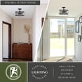 thumbnail image 4 of Akron 12-in W Bronze Farmhouse Cage Semi Flush Mount Ceiling Light, 4 of 9
