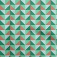 thumbnail image 1 of oneOone Silk Tabby Green Fabric Geometric Sewing Craft Projects Fabric Prints By Yard 42 Inch Wide, 1 of 4