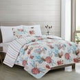 thumbnail image 2 of Great Bay Home Coastal Beach Reversible Reversible Quilt Set With Shams  (Twin, Seabreeze), 2 of 3