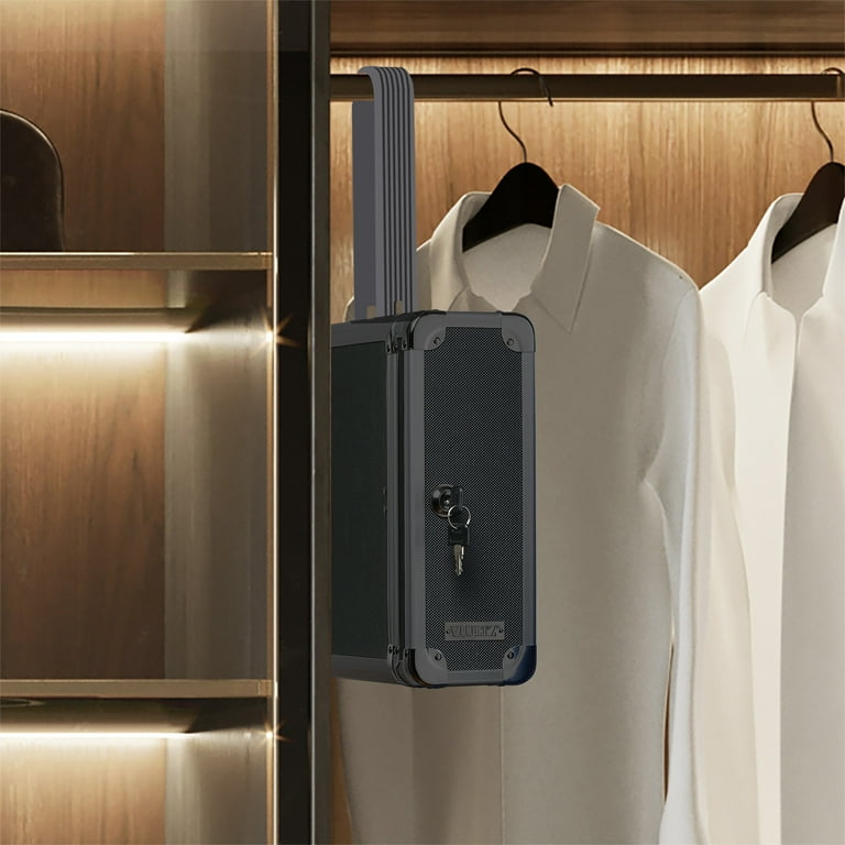 Vaultz Locking Closet Safe with Key Lock - Black - Walmart.com