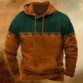 thumbnail image 3 of Sudadera con capucha a rayas vintage para hombre, con estampado 3D, moda urbana, sencilla, de manga larga, sudadera informal de gran tamaño para exteriores, 3 of 5