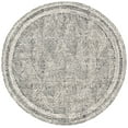 thumbnail image 2 of SAFAVIEH Abstract Caelestinus Ogee Wool Area Rug, Ivory/Charcoal, 6' x 6' Round, 2 of 10
