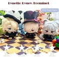 thumbnail image 4 of Anime Plush Keychain for Backpack, 4" Cute Chibi Plush Figure, Furina Lyney Neuvillette Stuffed Toys Bag Charm Xmas Birthday Gift Plush for Fans (Lyney), 4 of 12