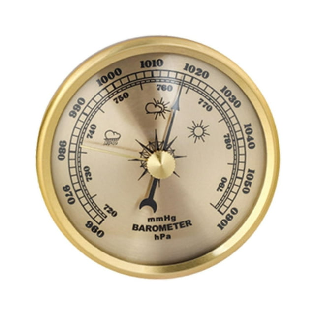 Maytalsory Barometer Wall Hanging Analog Weather Station Fishing Home Boat for Gold Gold