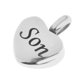 thumbnail image 2 of Collar con colgante de corazón y relicario para cenizas, urna funeraria, regalo conmemorativo para hijo., 2 of 9