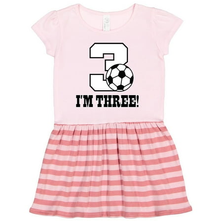 

Inktastic 3rd Birthday Soccer Gift Toddler Girl Dress