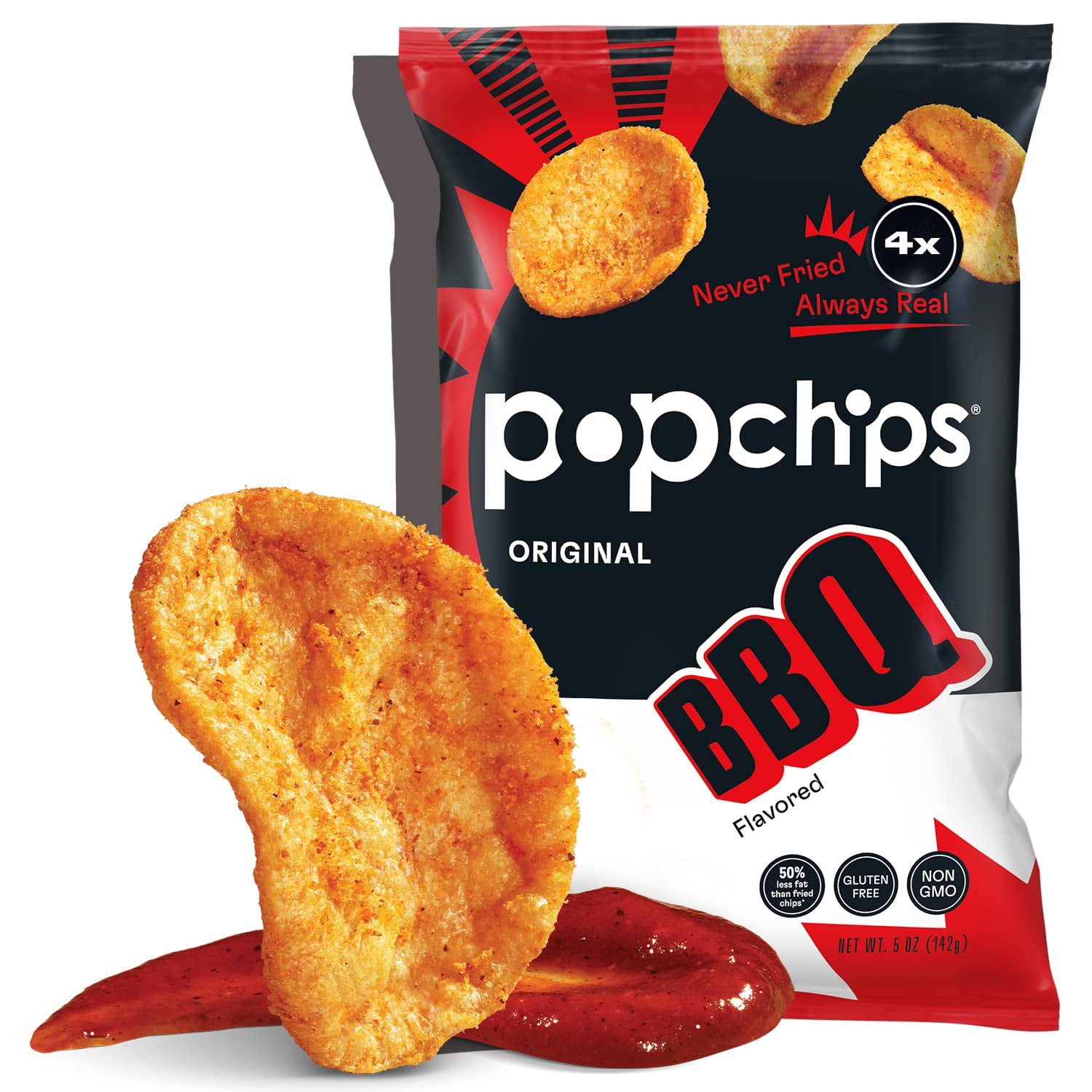 Popchips BBQ Potato Chips, 4ct Share Bags, UK Ubuy