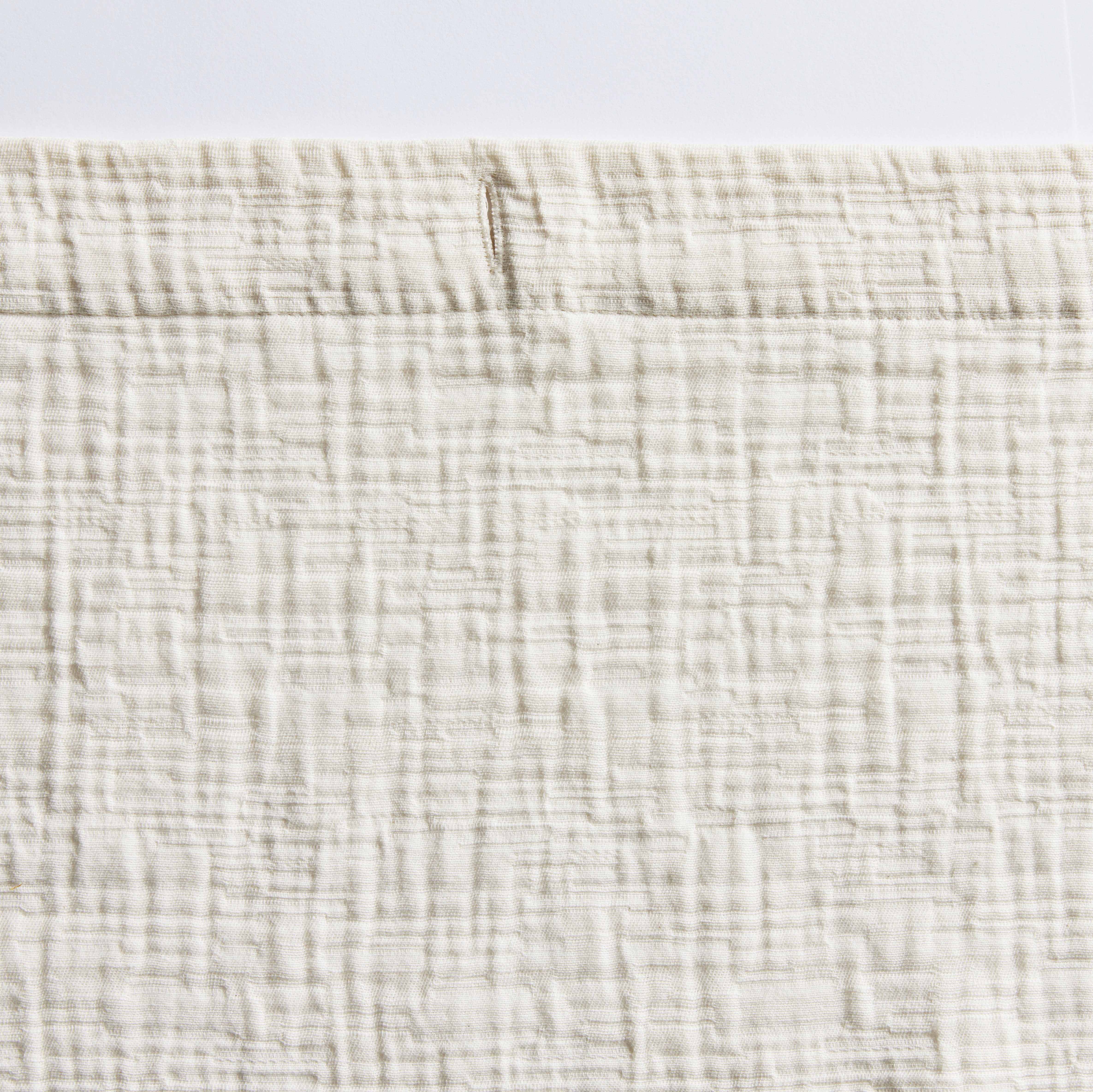 Better Homes and Gardens Tan Color Block Boucle Cotton/Poly Shower Curtain, 72" x 72"