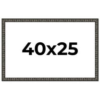 40x25 Frame Black-Brown Medieval Solid Wood Picture Frame | 1.5 Inch Moulding Width | Gotham