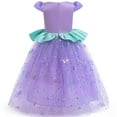 thumbnail image 2 of Princess Mermaid Costume Little Girls Dress Up for Birthday Party Carnival 3-9Y, 2 of 5