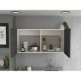 thumbnail image 7 of Nmkwnr 2 Door Kitchen Wall Cabinet with 2 Shelves, Gray, 7 of 7