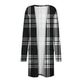 thumbnail image 3 of Ozmmyan Women Long Sleeve Autumn Open Front Christmas Cardigan Loose Outerwear Printing Blouse Coat Pockets Tops, 3 of 4
