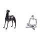 thumbnail image 5 of Estatua de perro de resina, figura de animal, escultura, estatua de pensador abstracto, adorno de arte moderno con detalles vívidos, diseño único, ade, 5 of 8