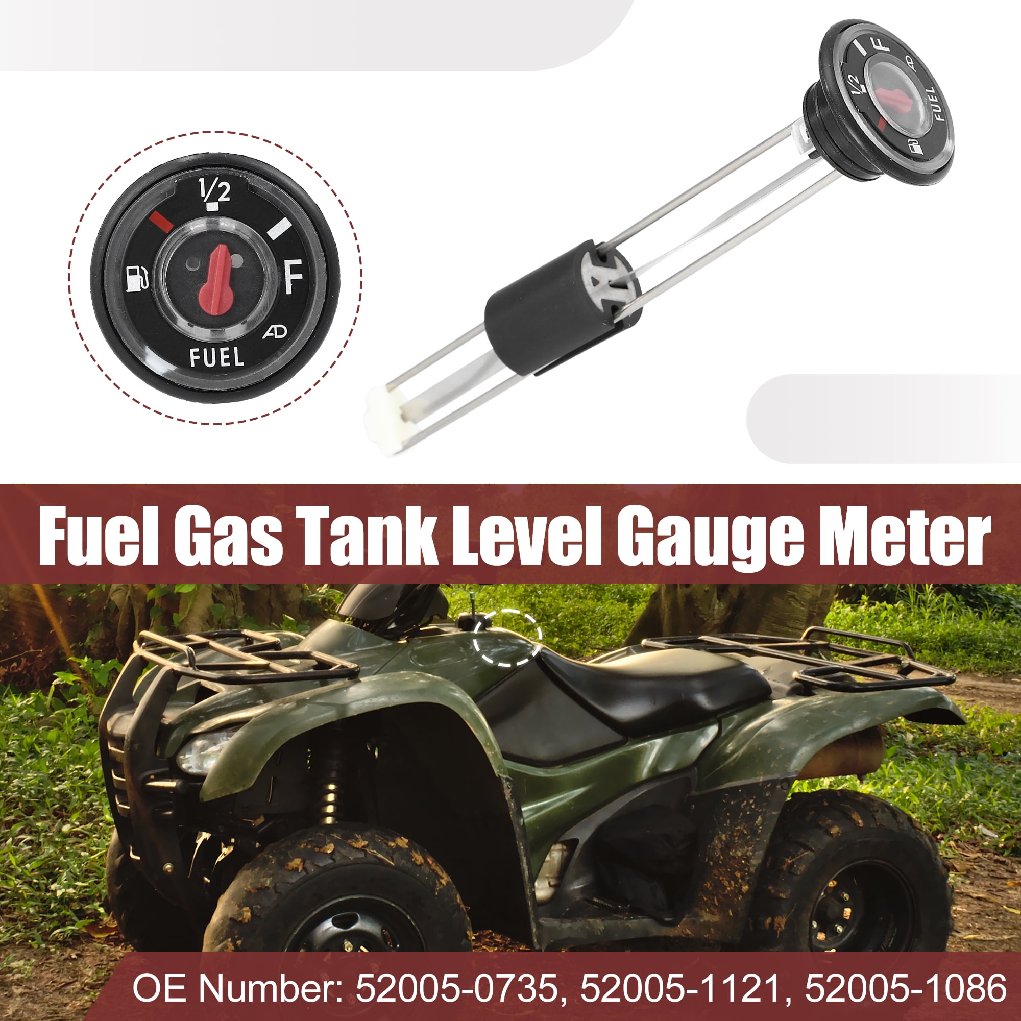 Unique Bargains ATV Fuel Gas Tank Level Gauge Meter for Kawasaki Bayou Prairie Models