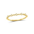 thumbnail image 2 of FB Jewels 10kt Yellow Gold Womens Round Diamond Bead Dot Stackable Ring 1/20 Cttw, 2 of 4