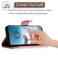 thumbnail image 4 of for Motorola Edge 40 Neo Wallet Case, Elegant Card Holder Cash Slot PU Leather Kickstand Shoulder Strap Shockproof Protective Flip Women Girls Case Cover for Moto G 5G 2023, Pink, 4 of 6