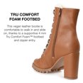 thumbnail image 5 of Journee Collection Womens Fauna Tru Comfort Foam Inside Zip Block Heel Booties, 5 of 6