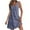 Blue, variant on LYXSSBYX Boho Dresses for Women 2024 Women's Casual Sundress With Pockets Summer Boho Beach Dress Floral T-Shirts Dress V Neck Loose Tank Dresses