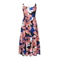 thumbnail image 3 of Drses Floral Dresses for Women 2024 Colorful Boho Maxi Sundresses Flowy Wedding Guest Dress Vacation Beach Long Dresses, 3 of 5