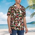 thumbnail image 6 of Basset Hound Dogs Lovers Flower Floral Men'S 3d Print Casual Button Down Shirts, Novelty Hawaiian Short Sleeves L, 6 of 7
