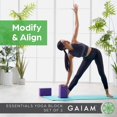 thumbnail image 2 of Superficie suave de espuma EVA sin látex Yoga Block Gaiam, 2 of 7