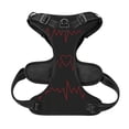 thumbnail image 5 of Picia Cardiogram and Heart No-Pull Dog Harness Reflective Front Clip Vest with Handle,Step-in Air Dog Harness,Adjustable 2 Metal Rings 4 Buckles,Easy to Put on & Take Off, 5 of 9