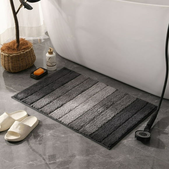 Piano Key Floor Mat - Flocked Bathroom Rug, Absorbent Non-Slip Carpet for Living Room & Entrance, Soft Modern Design, JKODE