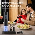 thumbnail image 4 of Otuseta Electric Wine Opener, Rechargeable Cordless Wine Accessories, Stainless Steel Cordless Automatic Wine Bottle Corkscrew with Vacuum Stoppers,, 4 of 7