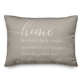thumbnail image 2 of Creative Products Gray Home is Where Love is 14x20 Indoor / Outdoor Pillow, 2 of 3