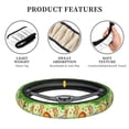 thumbnail image 4 of Balery African Animals in the Jungle Fundas elásticas antideslizantes para volante, funda protectora universal para hombre y mujer, 15 pulgadas, accesorios para coche., 4 of 6