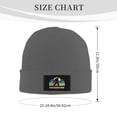 thumbnail image 3 of XMXT Winter Casual Beanie Hats for Men Women, Big Foots Walking Illustration Unisex Adult Cap Warm Daily Knit Hat Skull Caps, Deep Heather, 3 of 9