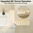 thumbnail image 2 of Aromei 23.6 Inch Shower Caddy Over Faucet Rack , Carbon Steel Bathroom Kitchen Faucet Floating Shelf for Cleanser Organizer Dish Soap Holder, Cream White Finish, 2 of 11