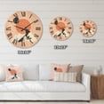 thumbnail image 4 of Designart 'Modern Minimalist Mountain Moon and Sun' Modern Wood Wall Clock, 4 of 5