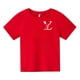 thumbnail image 4 of Camiseta de verano para niños y adolescentes, de manga corta, de algodón, con estampado de marca, cómodas, informales, ropa para niños, camisetas para niños y niñas, 4 of 5