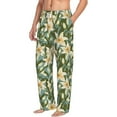 thumbnail image 2 of Xecao Lilies Flowers Men's Straight Lounge Pajama Pants: The Ultimate in Comfortable Sleepwear, 2 of 9