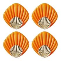 Needhep Door Hanger Back Of Door Large Hooks For Hanging Heavy-Duty, Panel Hooks Shop Retail Double Prong Coat Hooks Wall Mounted With Screws, For Hanging Ironing Board Towel (Orange)