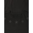 thumbnail image 3 of Ma Croix Mens Casual Graphic Print Silver Star Diamond Short Sleeve T Shirt, 3 of 6