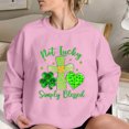 thumbnail image 5 of Qiopertar Mode Femmes Saint-Patrick Décontracté Manches Longues Col Rond Imprimé Chandail en Molleton Dames Hauts Blouse Offres de la Semaine Liquidation Moins de 5$ jusqu'à 90 % de Réduction, 5 of 5