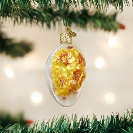 Old World Christmas Deviled Egg Food Glass Tree Ornament 32243 FREE BOX (Best Holiday Deviled Eggs)