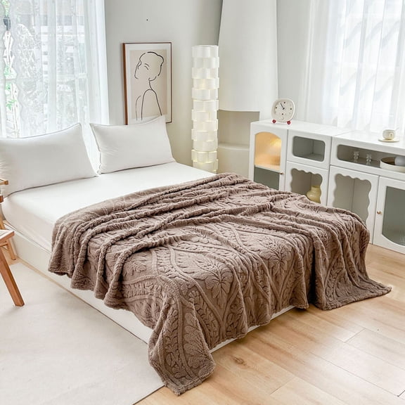 Versatile Fleece Throw Blanket - Ultra Soft Warm Cover for Sofa Bed or Office Use with Lightweight Comfort Perfect for Napping or Lounging