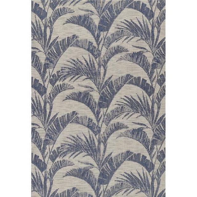 Momeni RIVRARV-01BLU4160 Tapis Rectangulaire Transitionnel 4 Pi. 1 Po. x 6 Pi. Riviera, Bleu